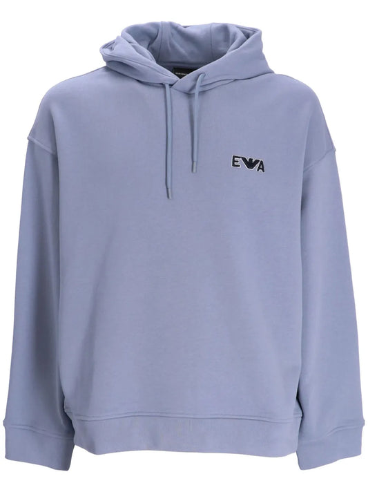 Logo-Patch Drawstring Hoodie