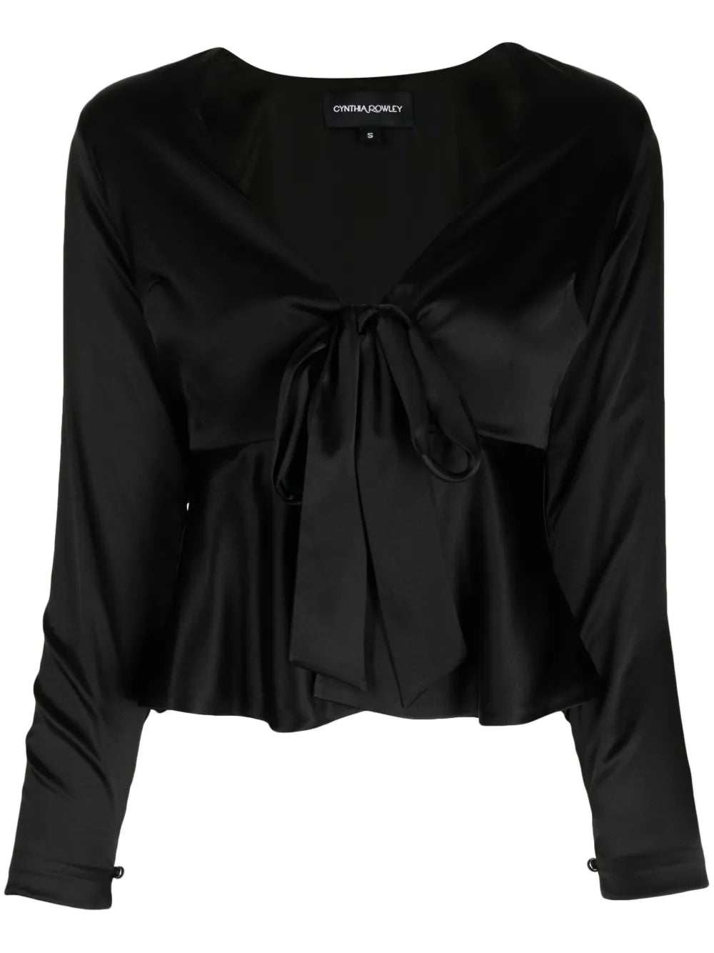 V-Neck Silk Blouse