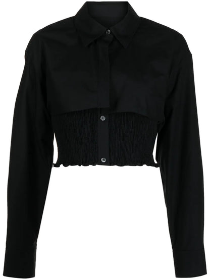 Twinset Layered Smocked Shirt