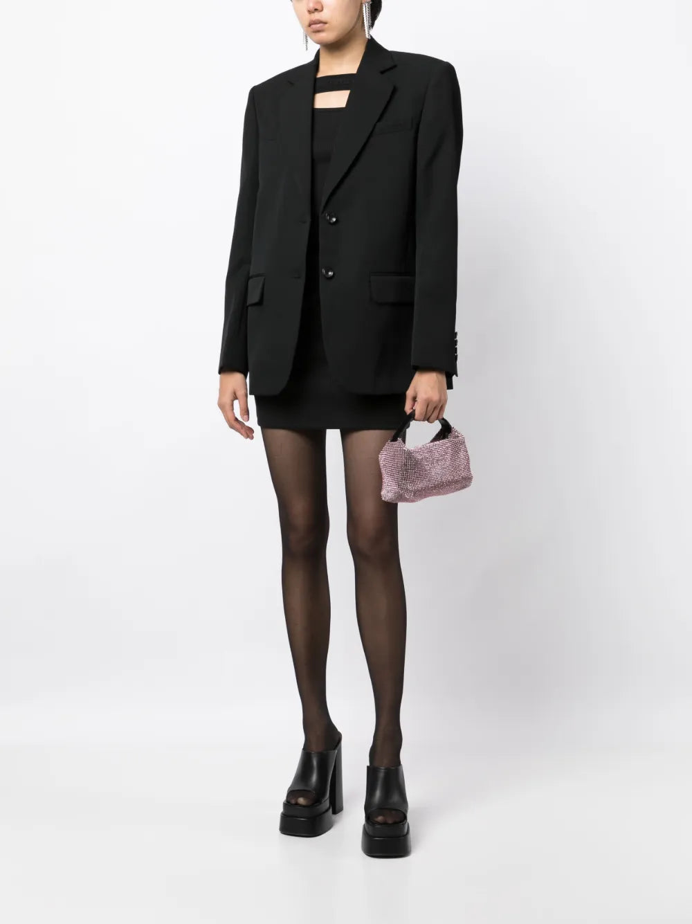 Logo-Embroidered Single-Breasted Blazer
