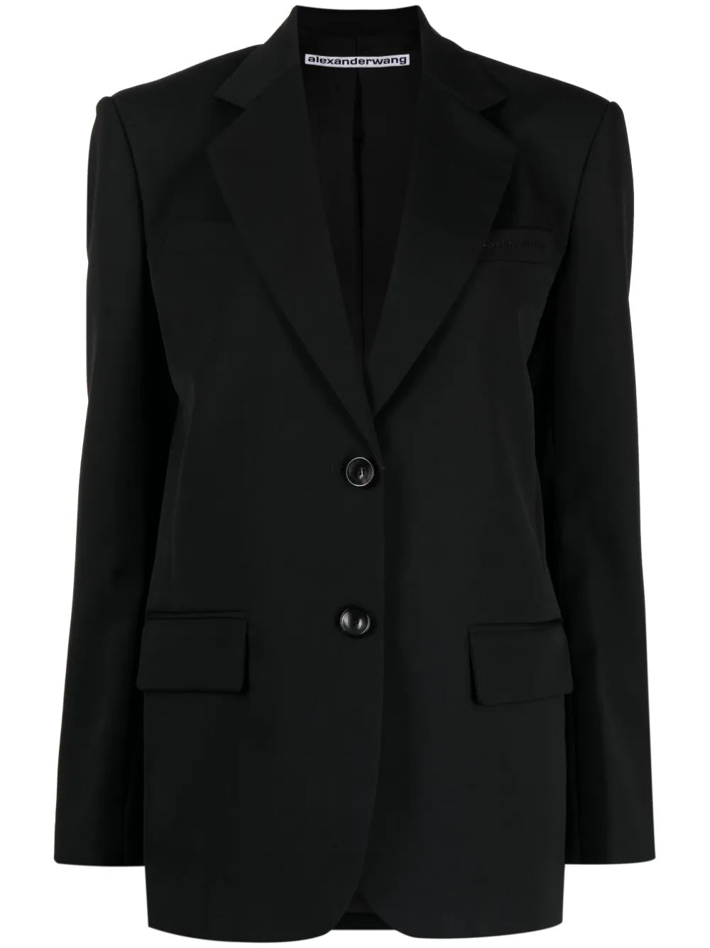 Logo-Embroidered Single-Breasted Blazer