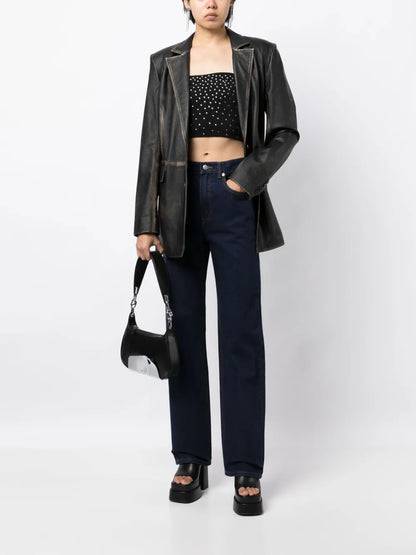 Ez Mid-Rise Straight-Leg Jeans