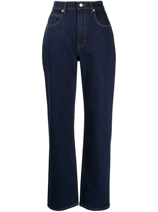 Ez Mid-Rise Straight-Leg Jeans