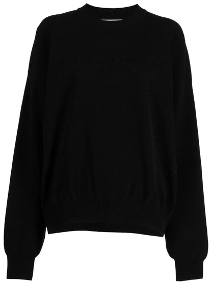 Logo-Embroidered Ribbed Sweater