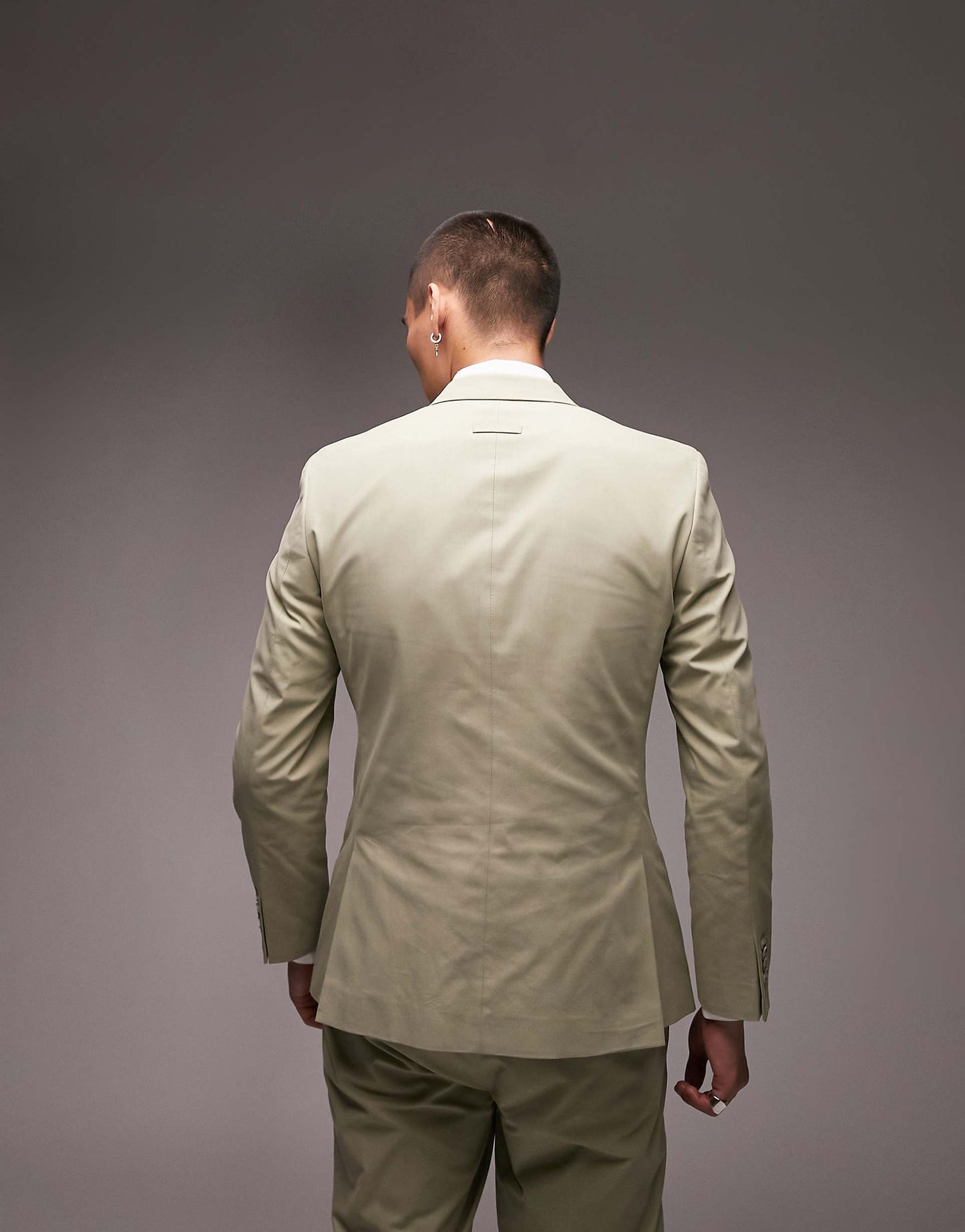 Slim Double Breasted Suit Jacket