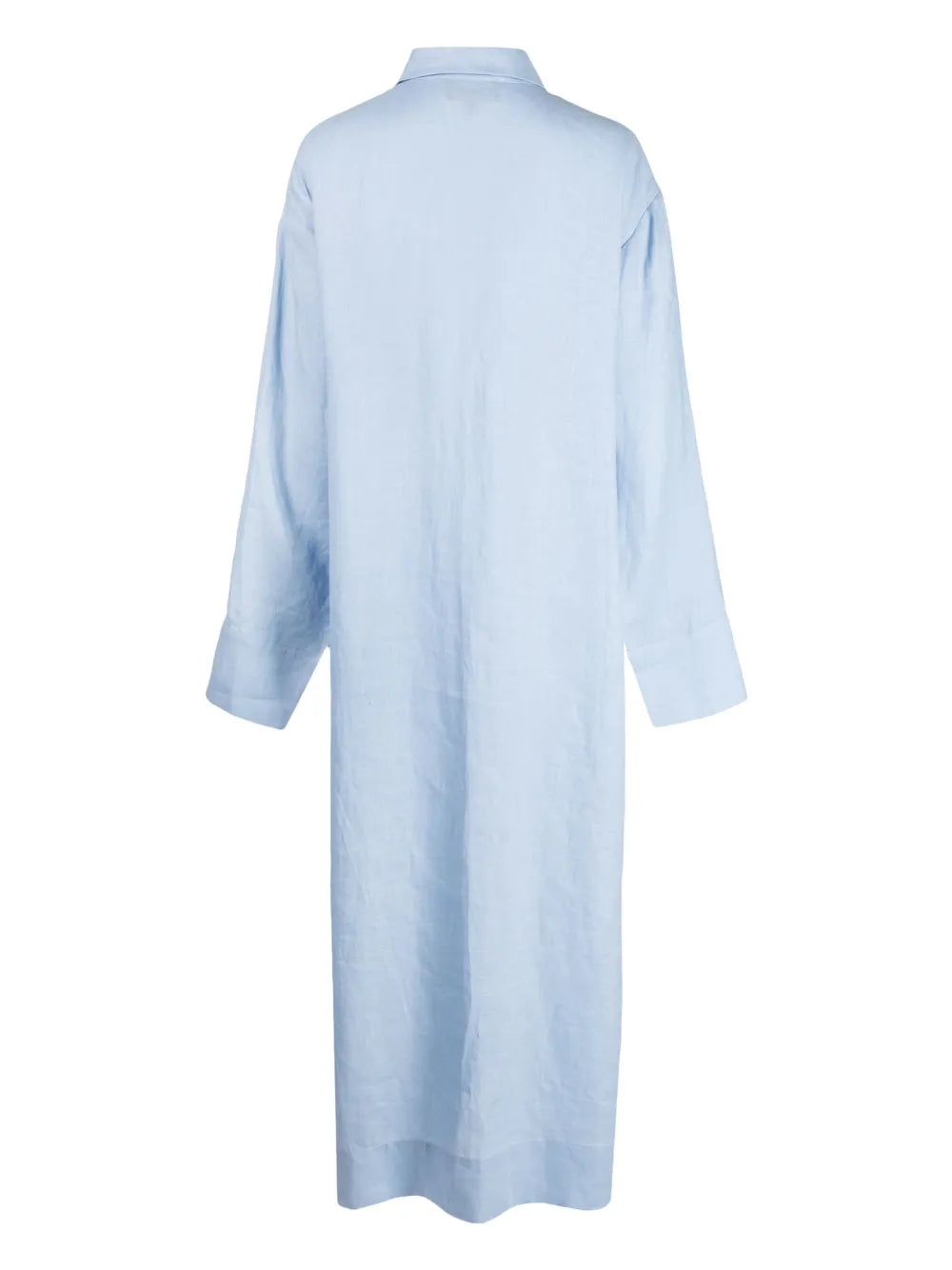 Floral-Embroidered Shirt Dress