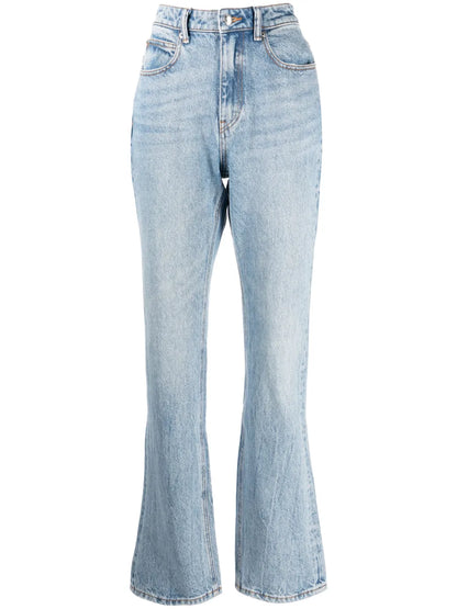 Fly High-Rise Slim-Fit Jeans