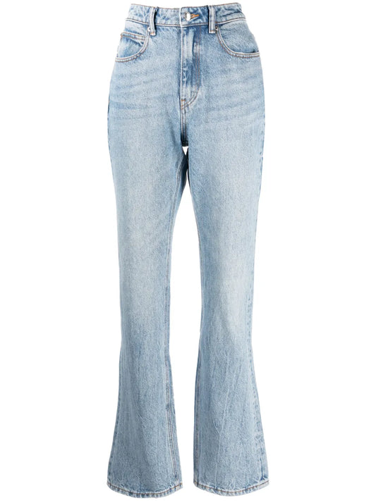 Fly High-Rise Slim-Fit Jeans