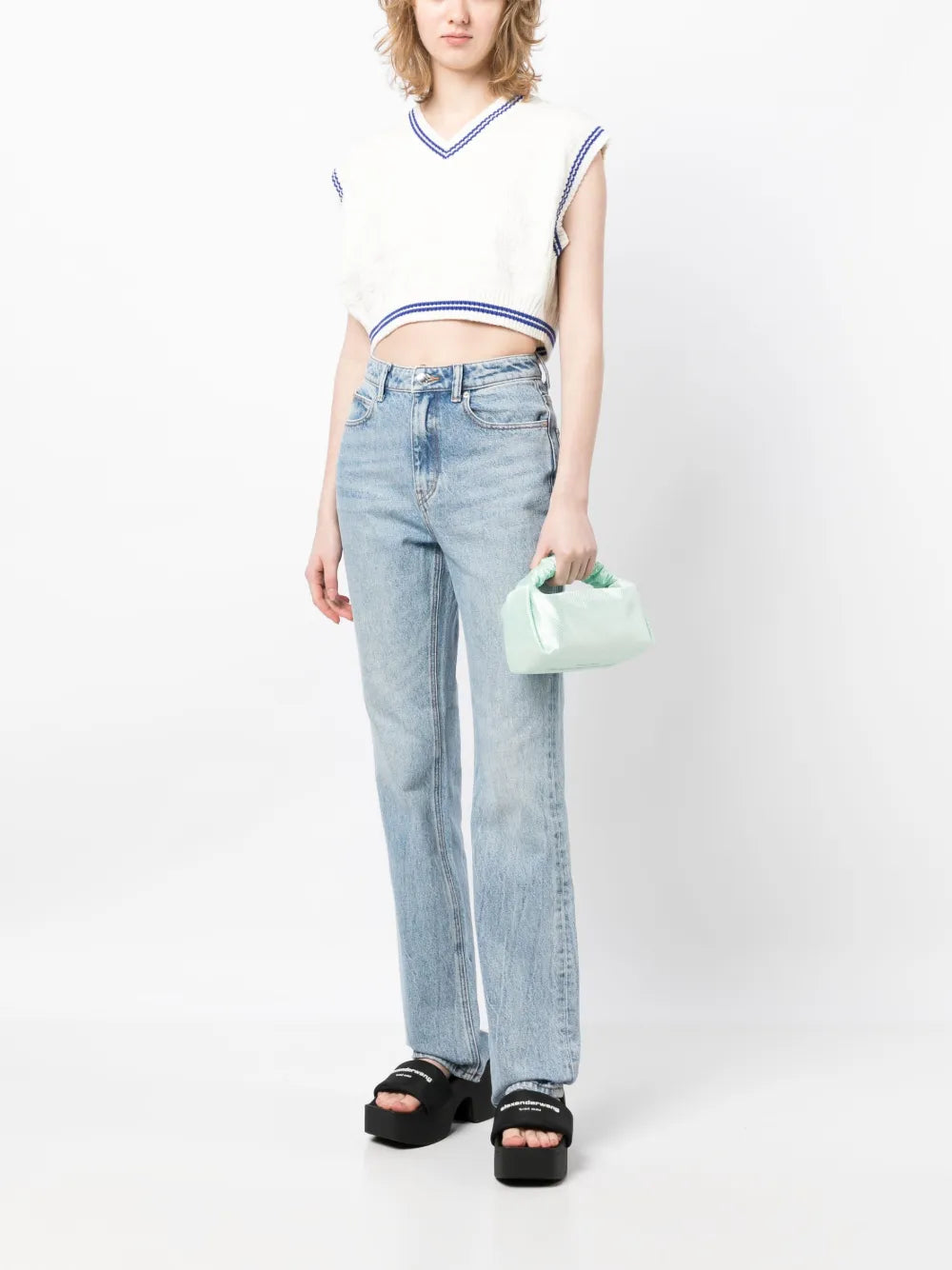 Fly High-Rise Slim-Fit Jeans