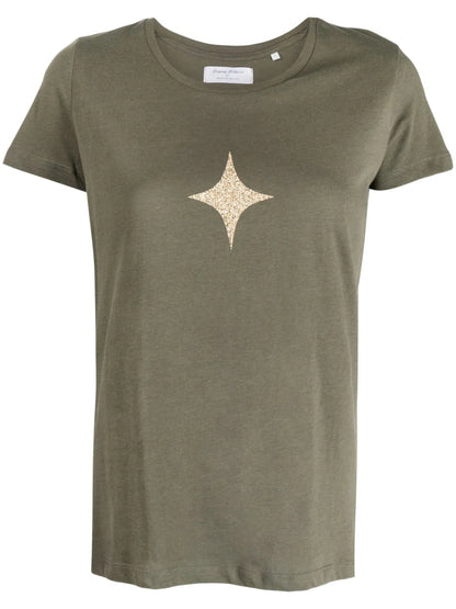 Star-Print Cotton-Jersey T-Shirt