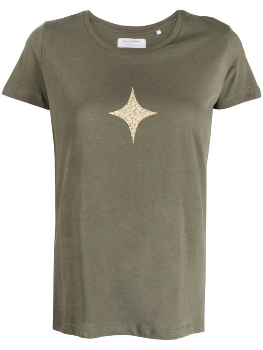 Star-Print Cotton-Jersey T-Shirt