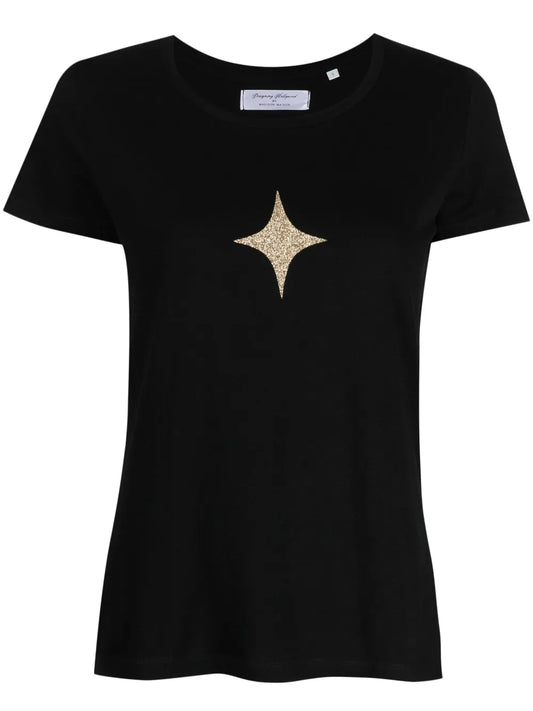 Star-Print Cotton-Jerseyt-Shirt