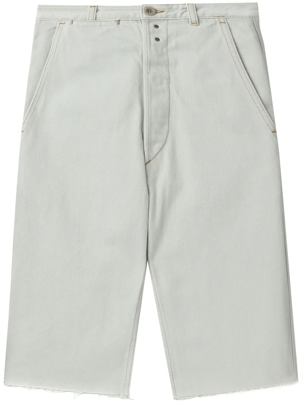 Knee-Length Denim Shorts