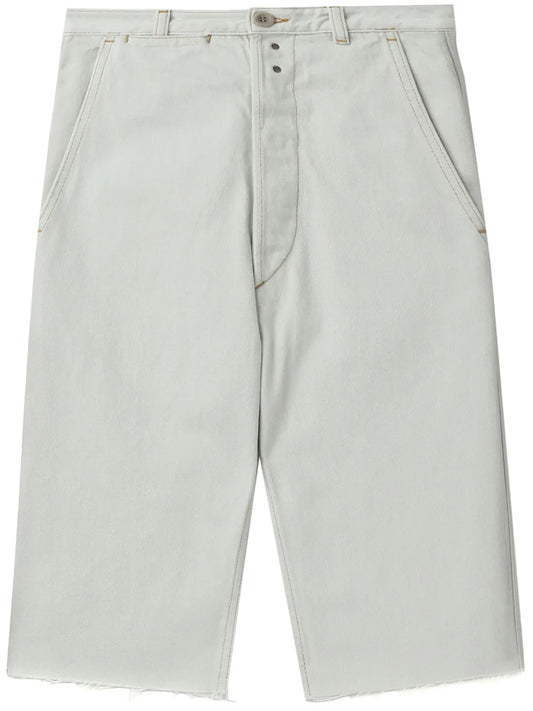 Knee-Length Denim Shorts