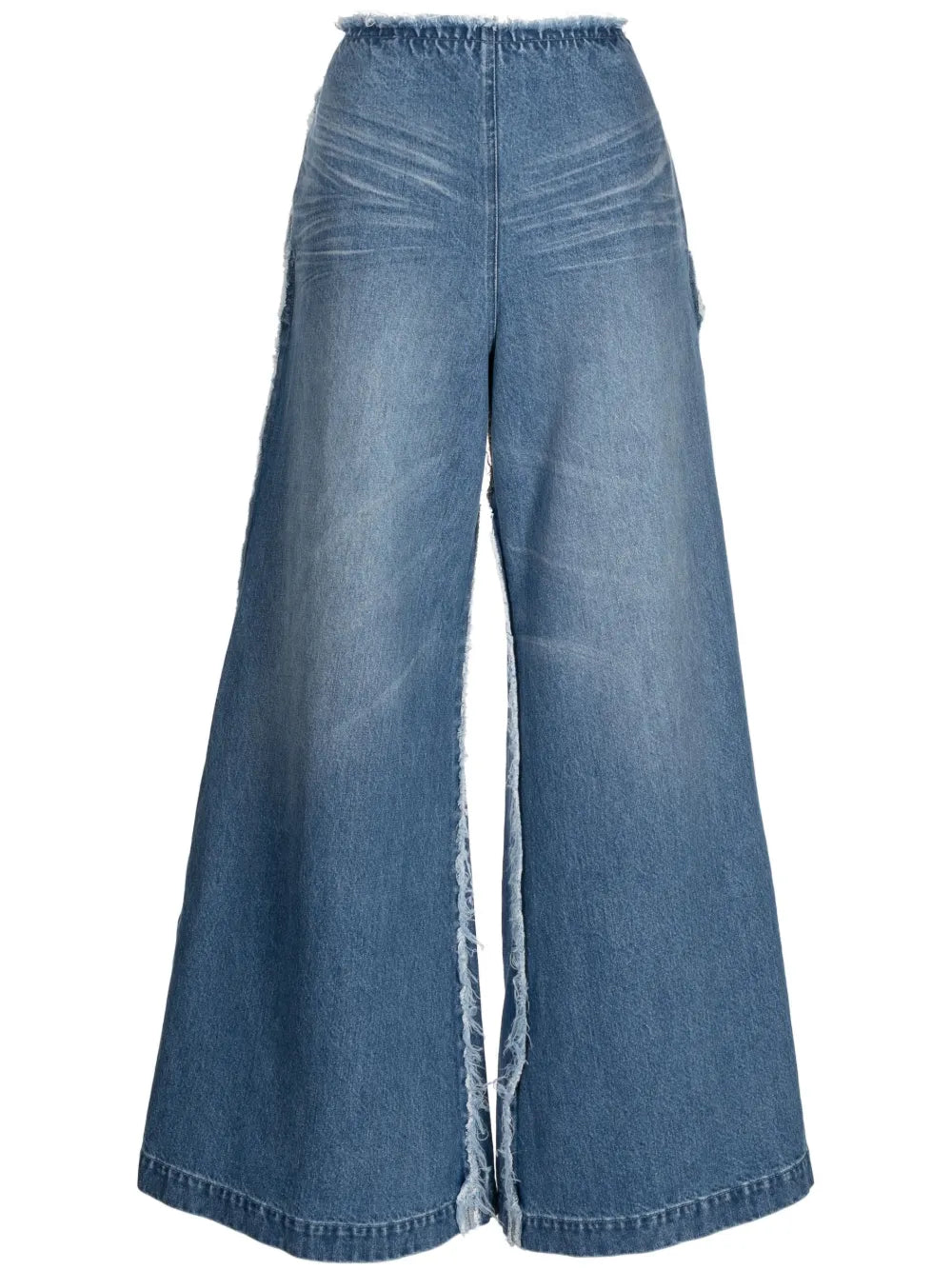 Logo-Patch Cotton Flared Jeans