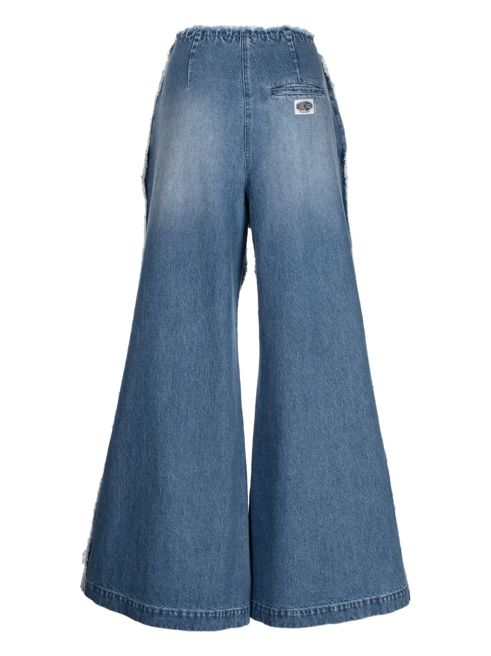 Logo-Patch Cotton Flared Jeans