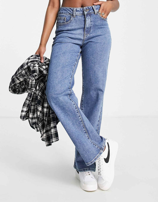 Cotton Wide Leg Dad Jeans
