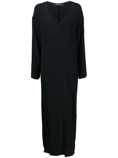 Long V-Neck Dress
