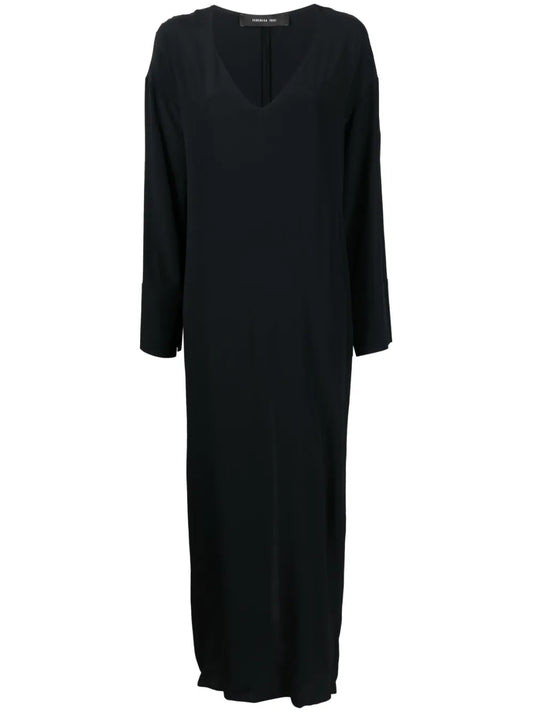 Long V-Neck Dress
