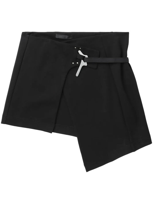 Asymmetric Wrap-Style Skirt