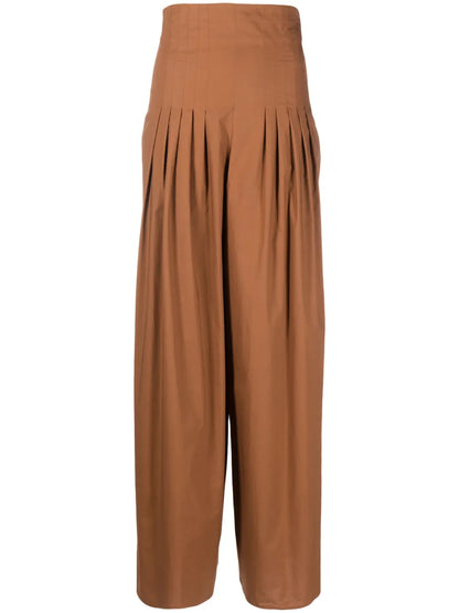 High-Waisted Palazzo Trousers