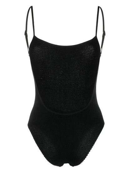 Crinkled Scoop-Back Swimsuit