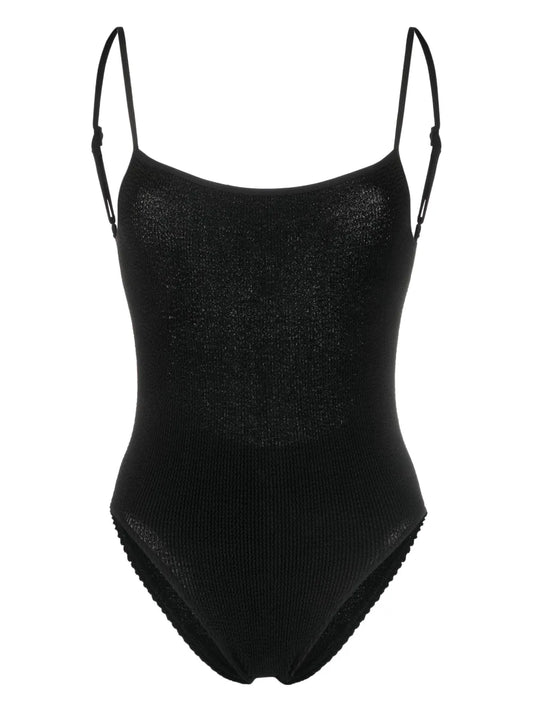 Crinkled Scoop-Back Swimsuit