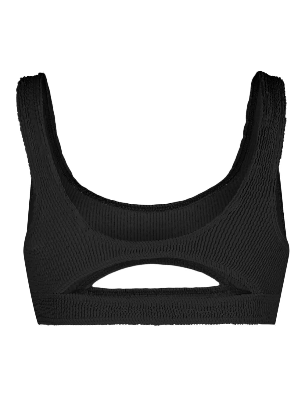 Cut-Out Crinkled Bikini Top