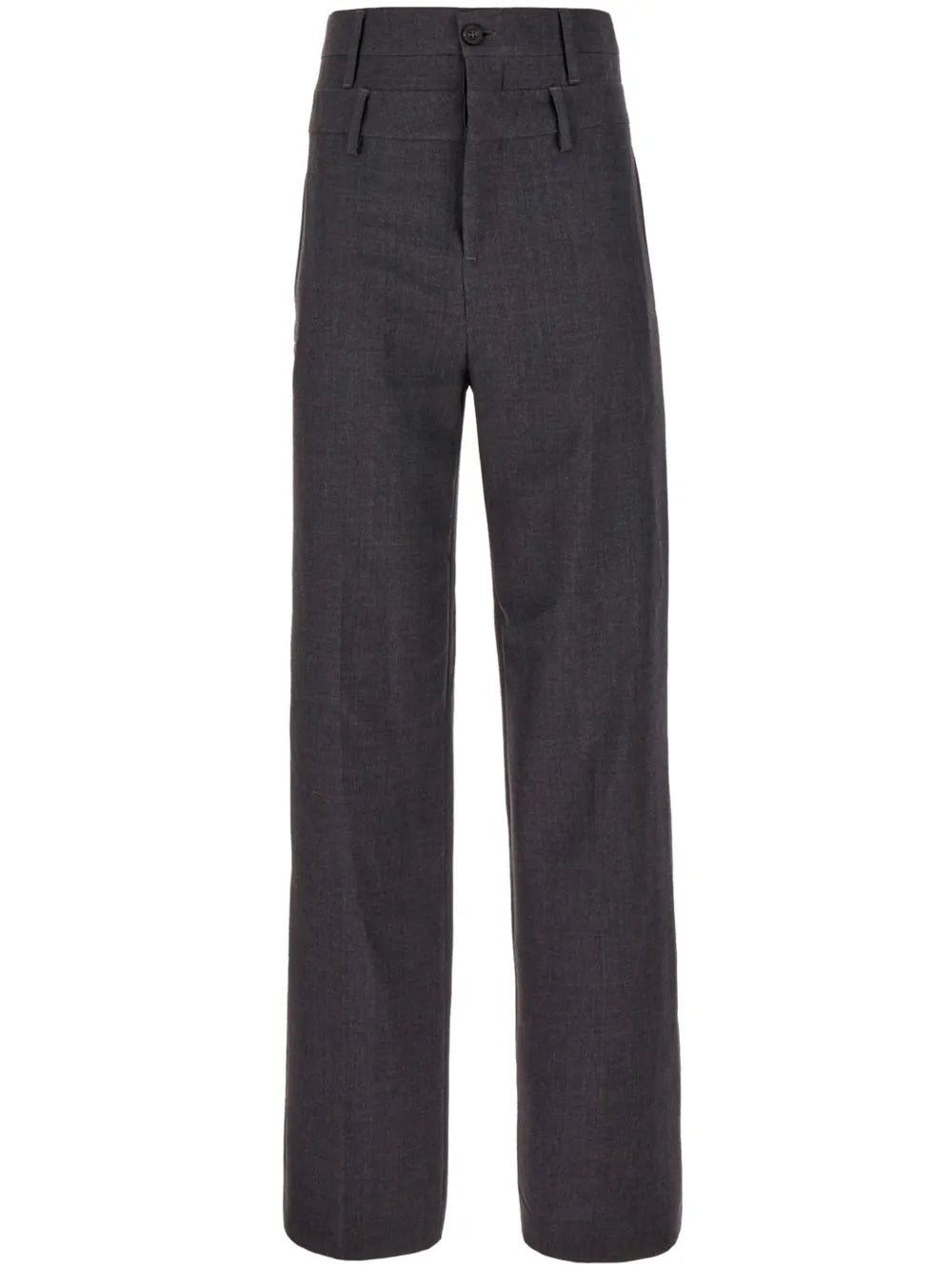 High-Waisted Virgin-Wool Trousers