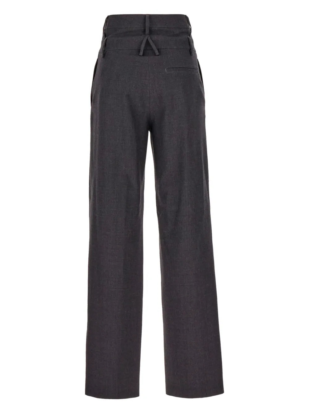 High-Waisted Virgin-Wool Trousers