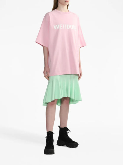 Ruffle-Detailing Asymmetric Skirt