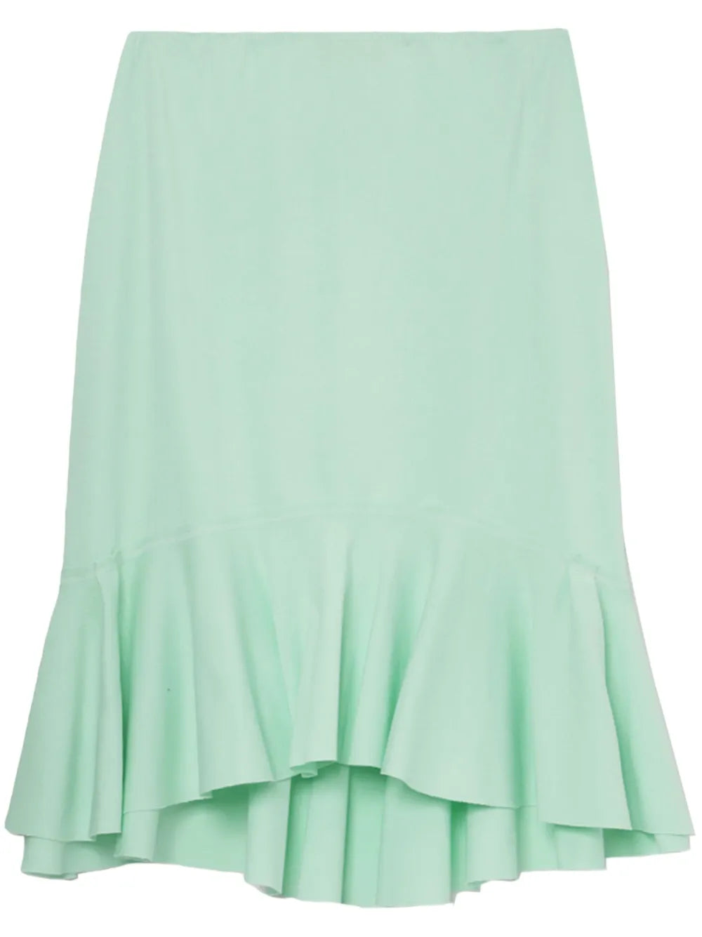 Ruffle-Detailing Asymmetric Skirt