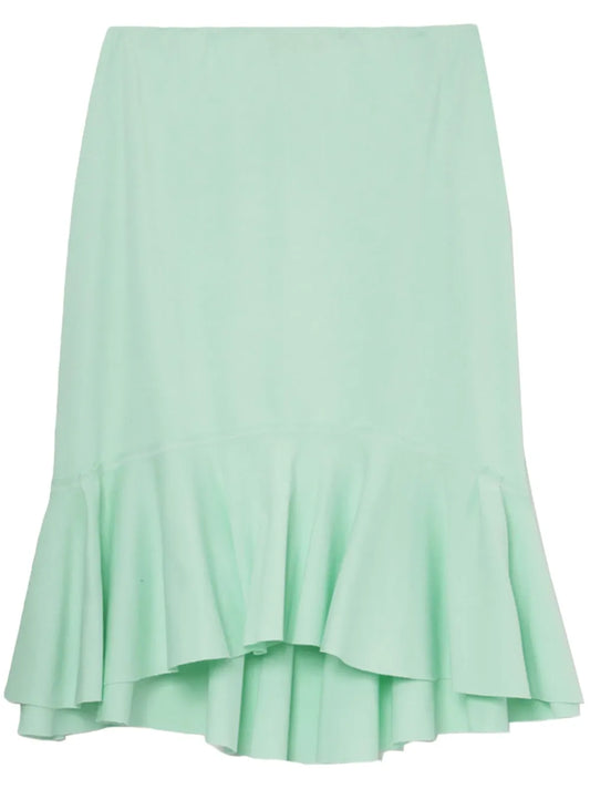 Ruffle-Detailing Asymmetric Skirt