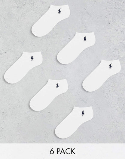 6 Pack Trainer Socks With Pony Logo