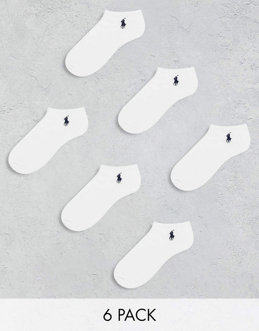 6 Pack Trainer Socks With Pony Logo