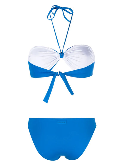 Ruched Bandeau Bikini Set