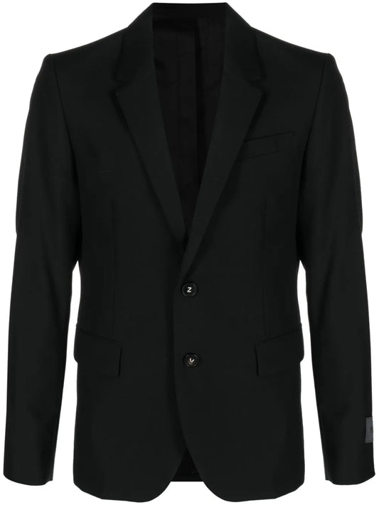 Notched-Lapels Single-Breasted Blazer