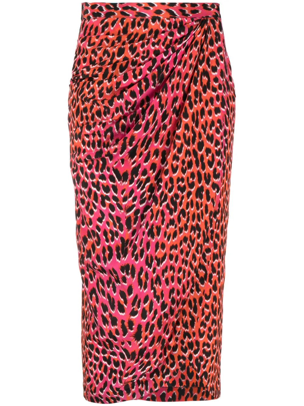 Jamelia Leopard-Print Silk Skirt