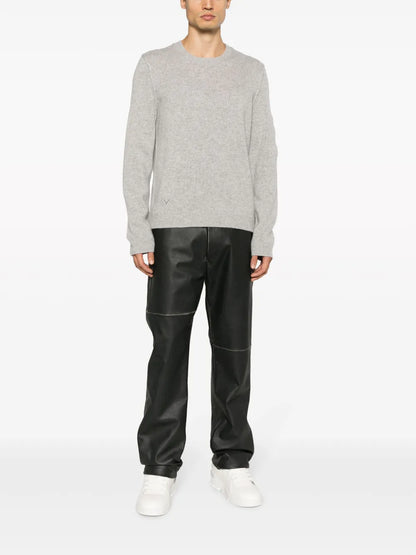 Kennedy Logo-Embroidered Cashmere Jumper