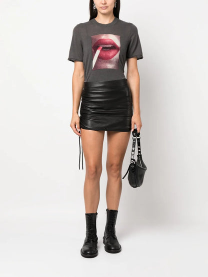 Photo-Print Cashmere Top