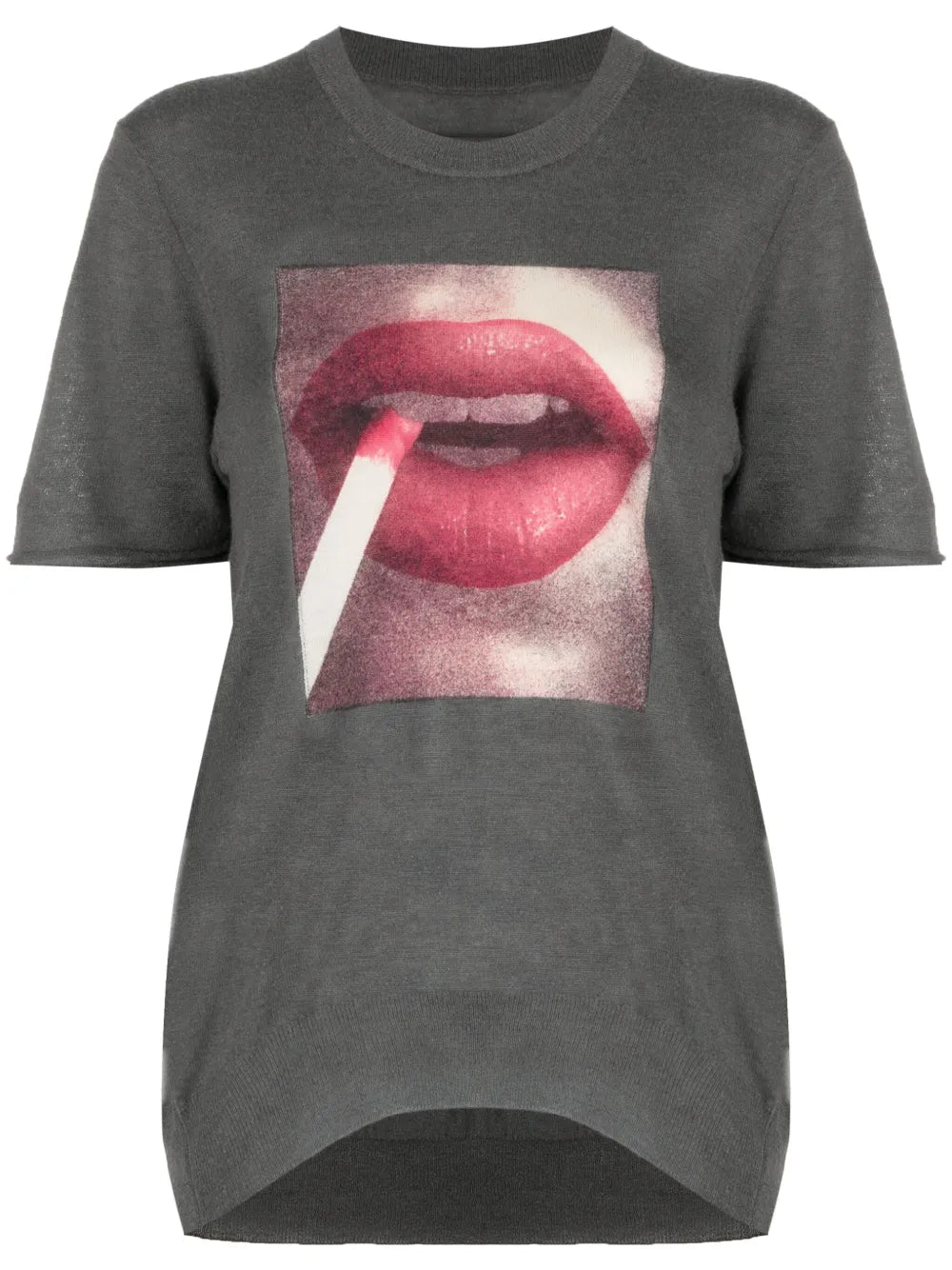 Photo-Print Cashmere Top