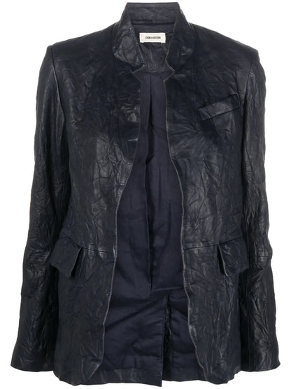 Verys Cuir Fróisse Leather Jacket