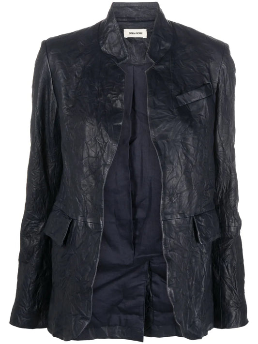 Verys Cuir Fróisse Leather Jacket