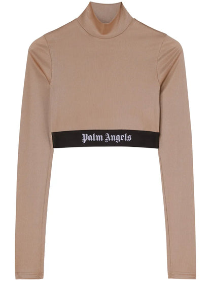 Logo-Tape Cropped T-Shirt