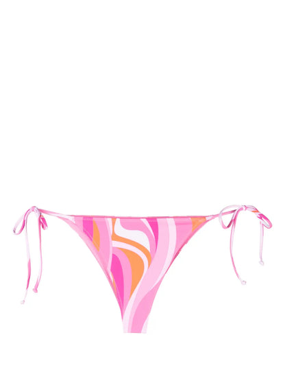 Abstract-Print Bikini Bottoms