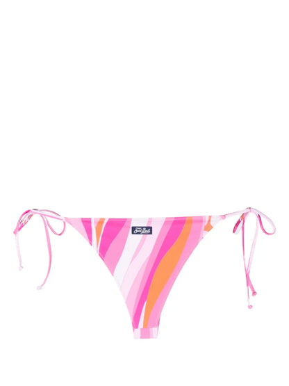 Abstract-Print Bikini Bottoms