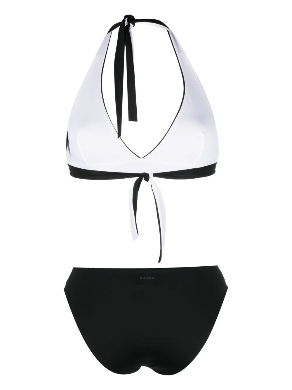 Self-Tie Halterneck Bikini Set