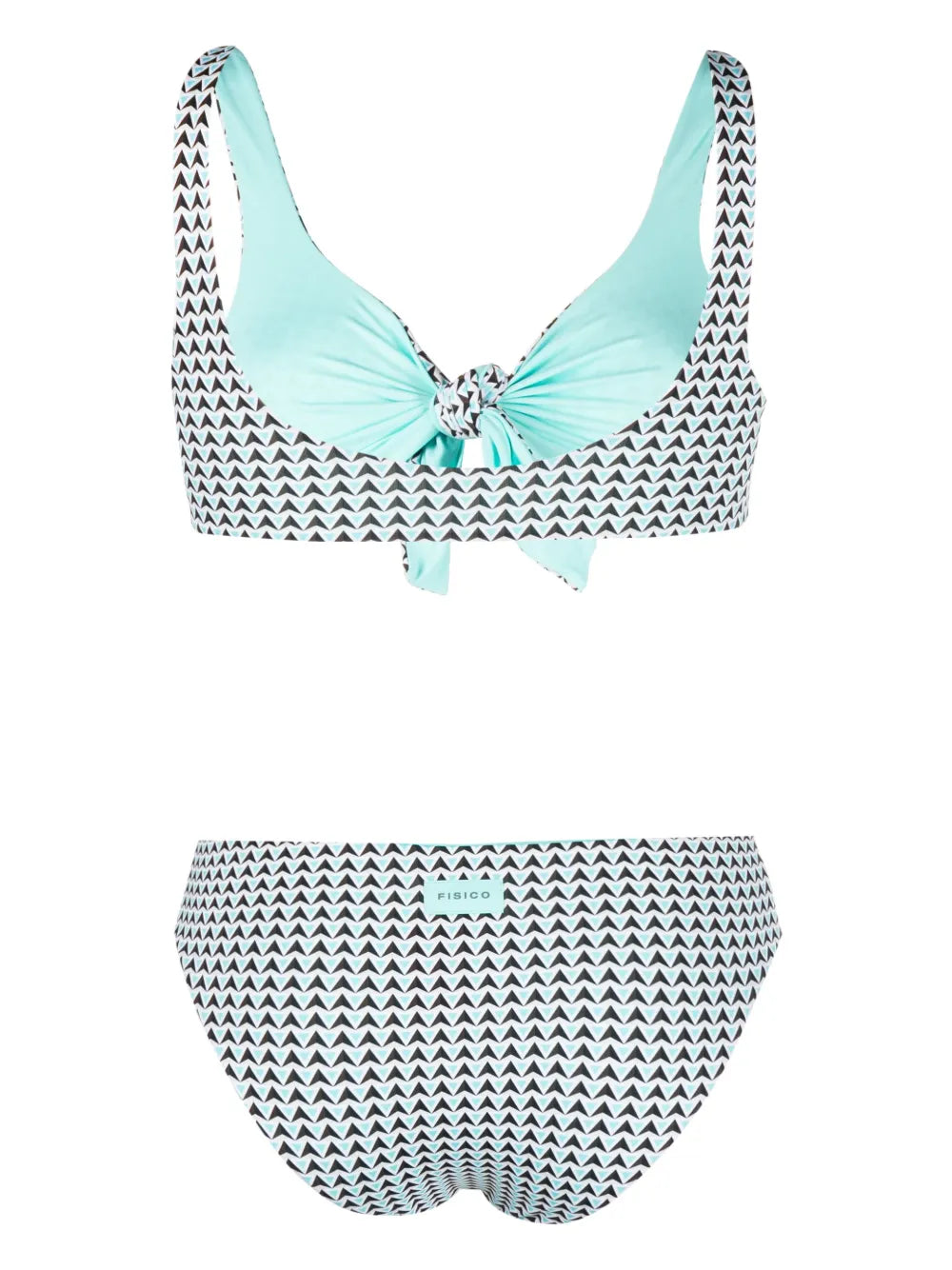 Geometric-Print Bikini Set