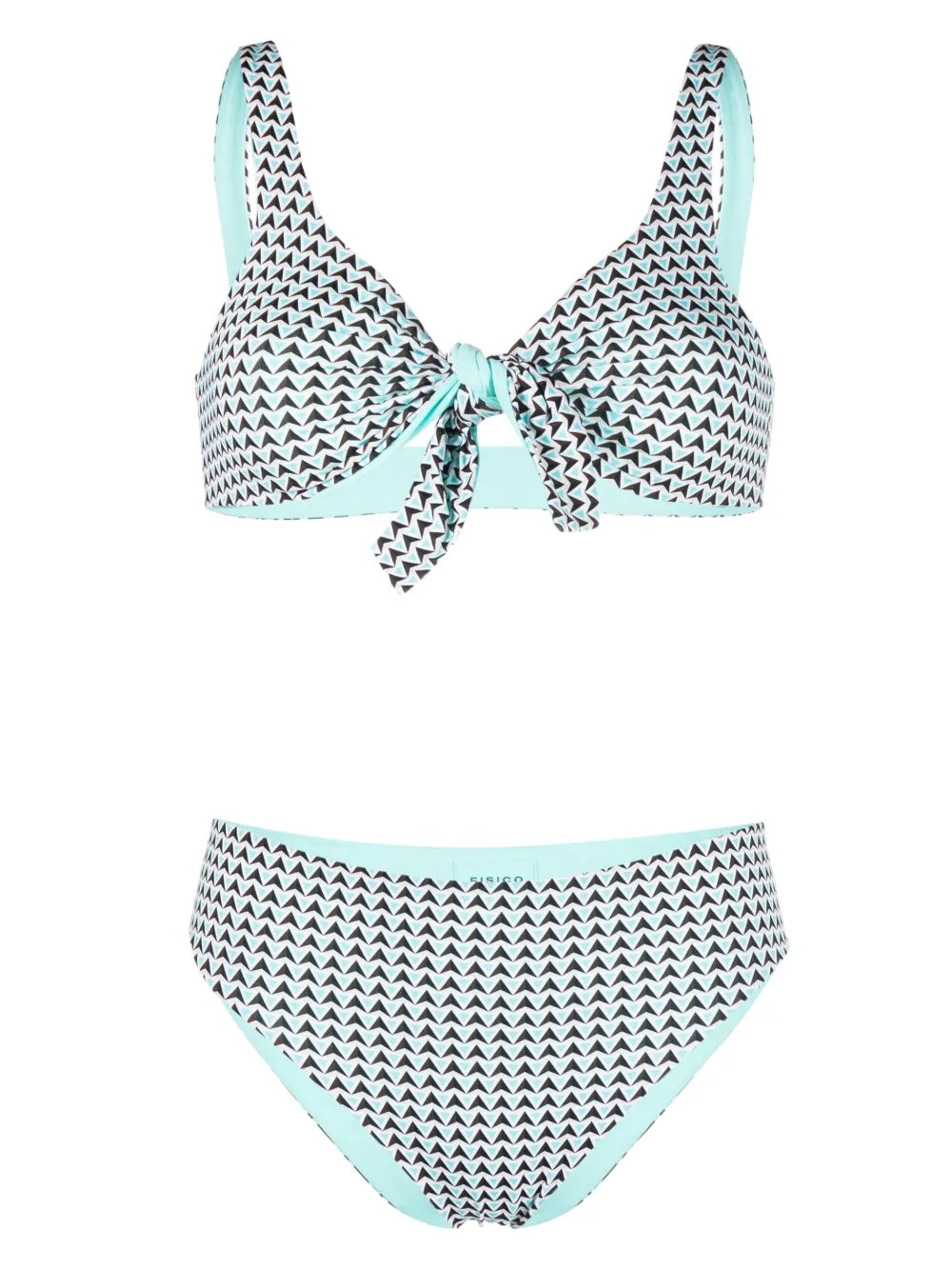 Geometric-Print Bikini Set