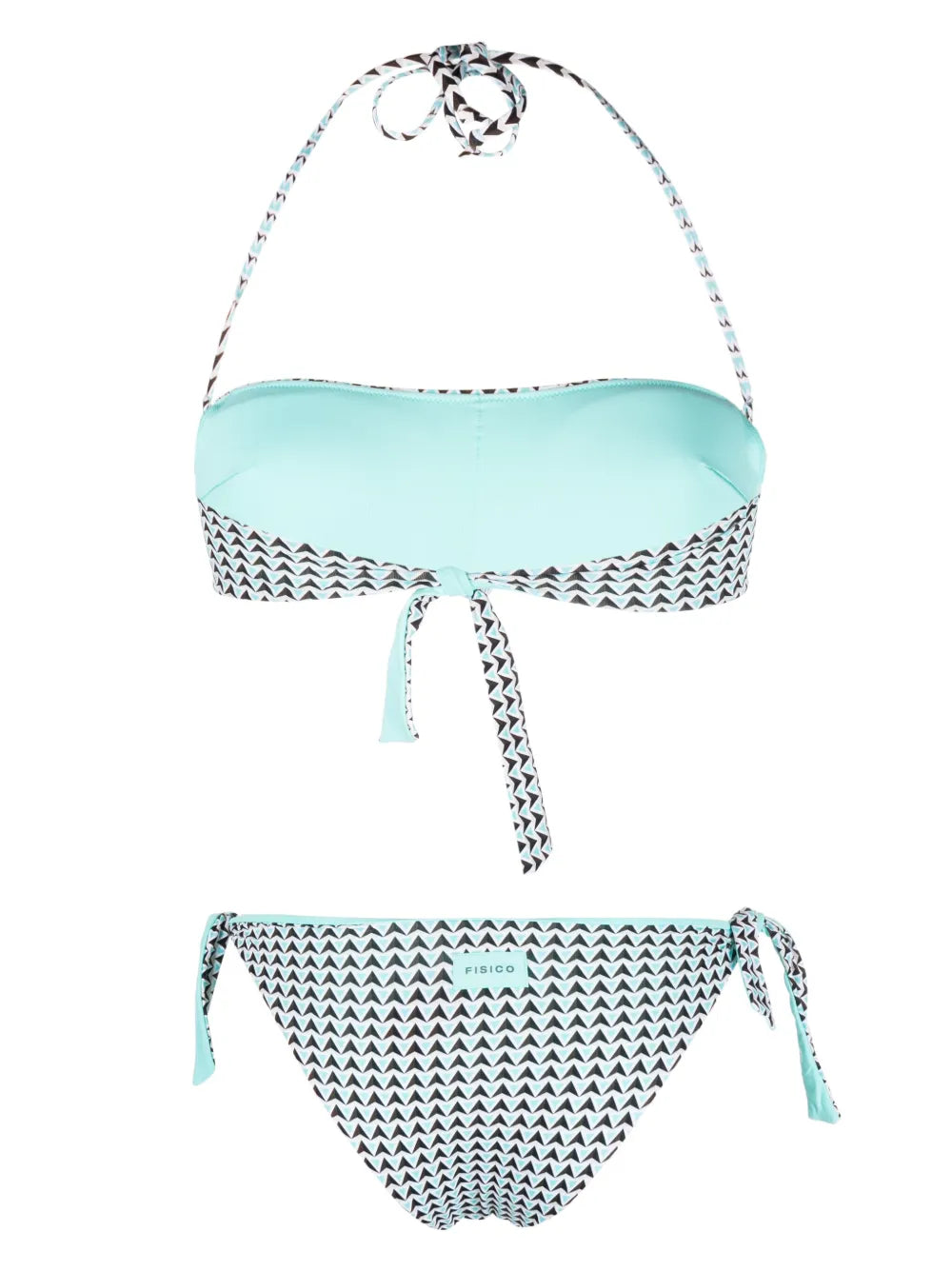 Geometric-Pattern Bikini Set